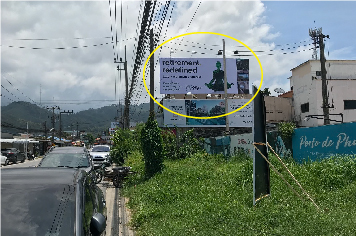 Billboard for rent in zone Surin-Beach