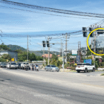 PKT-ฺCW6, ป้ายบิลบอร์ด, ถนนเจ้าฟ้าตะวันตก, วัดฉลอง, Chalong Temple, โรงเรียนบ้านฉลอง