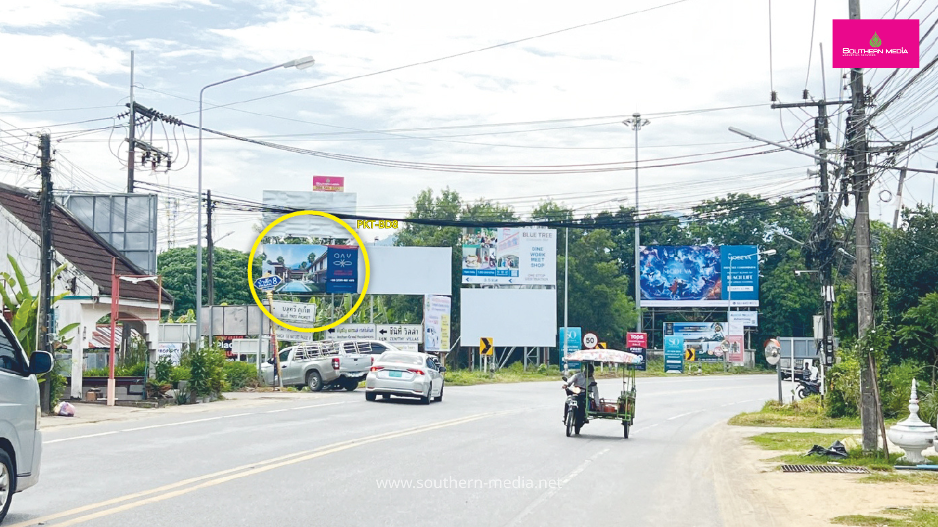 PKT-BD8 ป้ายบิลบอร์ด,ป่าสักซอย8,ป้ายให้เช่า,Billboard