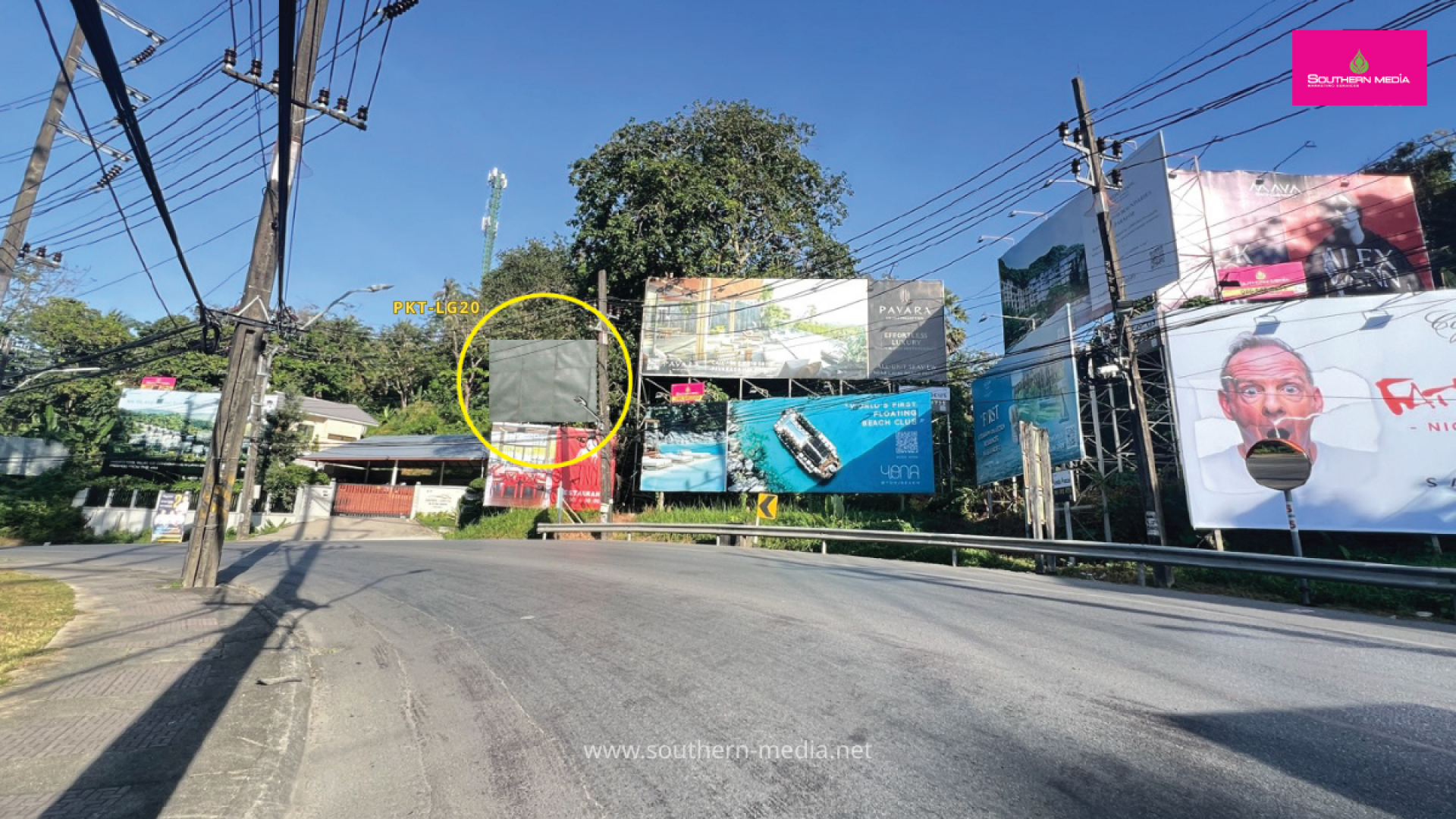 Billboards ป้ายบิลบอร์ด จากหาดสุรินทร์ไปลากูน่า